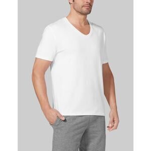 Tommy John‎ Mens White V-Neck Short Sleeve XL